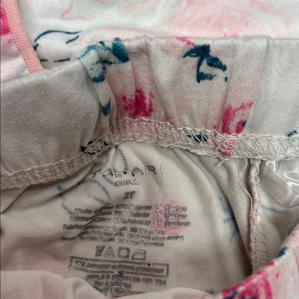 Tahari Pink and Blue Floral Pajama Set - Picture 2 of 2